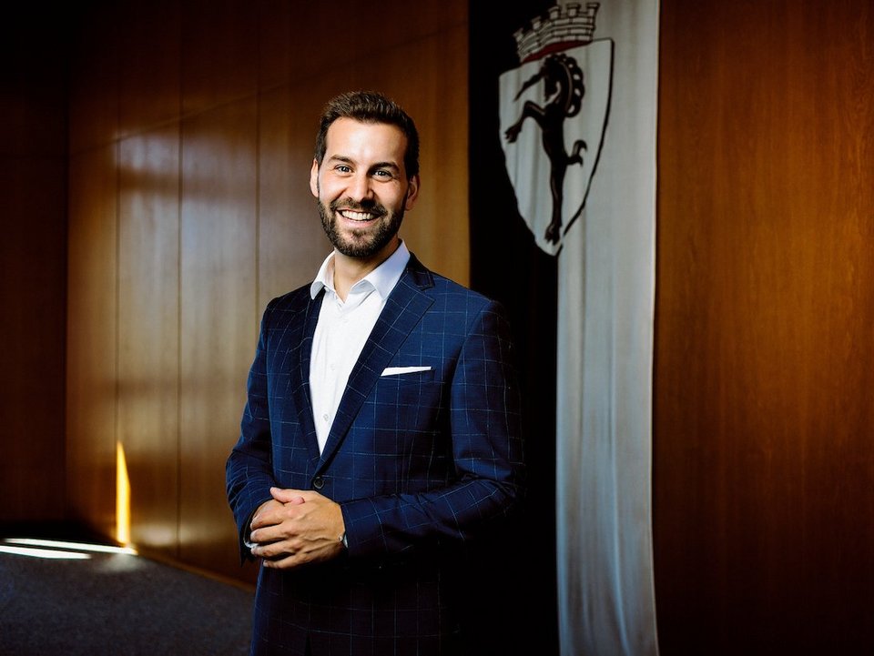 Portrait, Imagebild, Simon Tschann, Bürgermeister, Bludenz