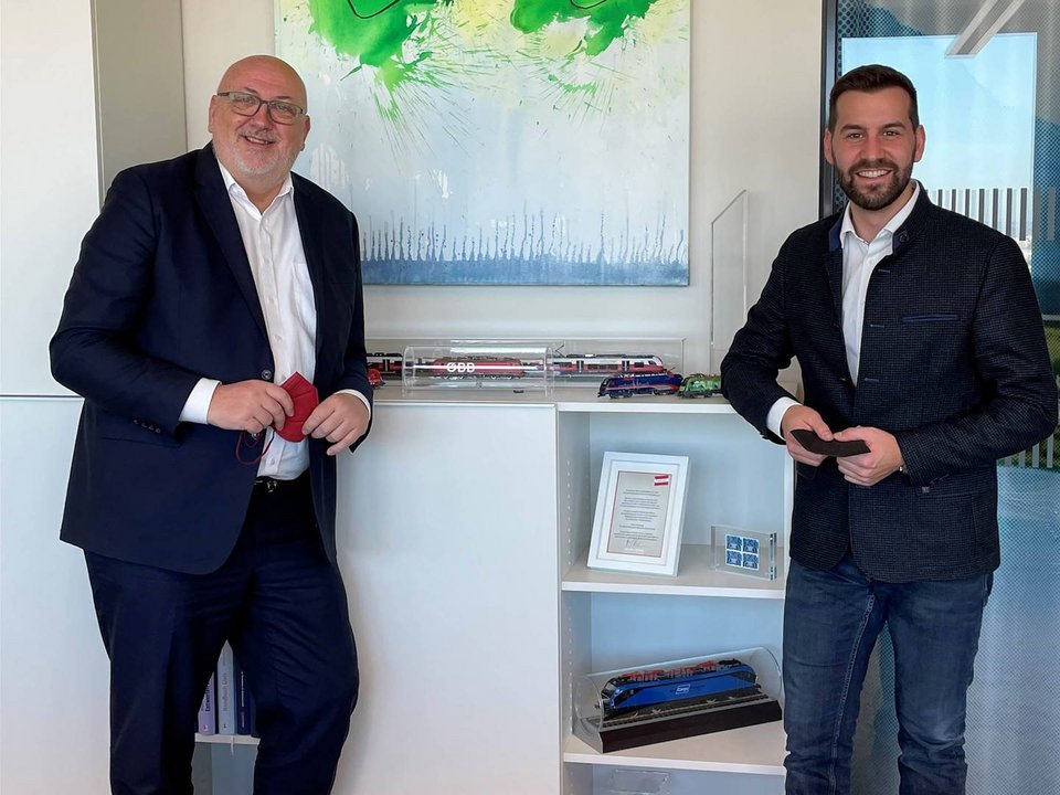 Bei seinem Treffen mit ÖBB-Vorstand Andreas Matthä in Wien hatte Bürgermeister Simon Tschann wichtige Themen mit im Gepäck.