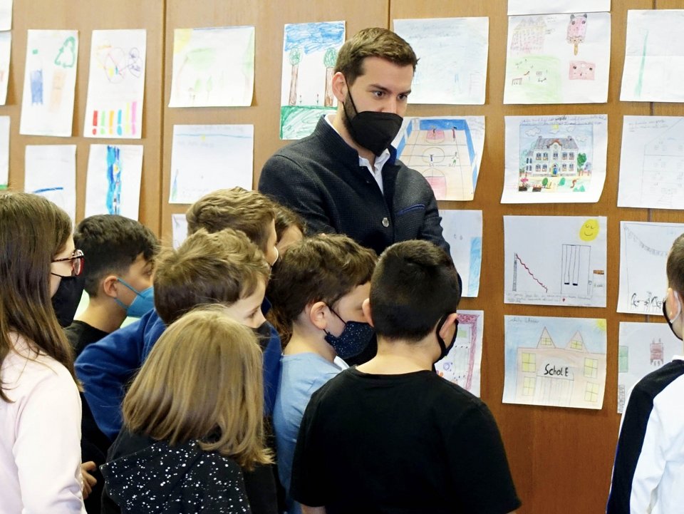 Die Kinder zu Gast im Rathaus Bludenz